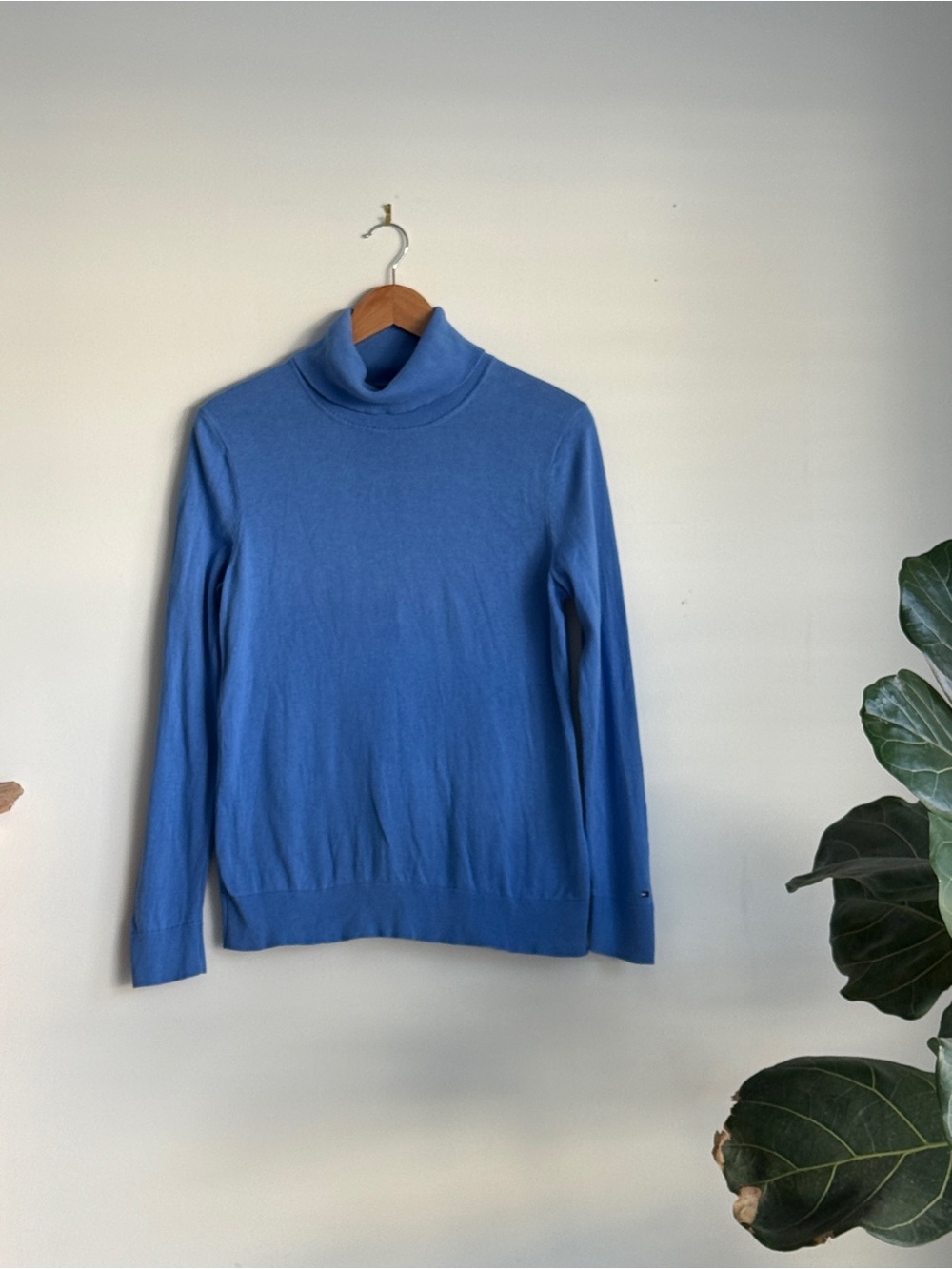 Tommy Hilfiger Blue Turtleneck Sweater